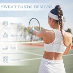 남성용 4팩 머리띠 스웨트 밴드 남녀용 테니스 농구 러닝 헬스장 운동용 코튼 테리