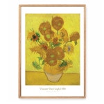 민트마켓 반고흐해바라기 금전운에 해바라기 액자 A1 우드 1개