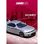 INNO 1 64 스카이라인 GTR R33 튜닝 광산의 다이캐스트 디오라마 자동차 모델 컬렉션 어처 장난감