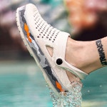 남성 EVA 클로그 데스크 서빙 슬리퍼 유니화 청소 아쿠아샌들 펀칭 짭록스 알바 근무화 밀리터리