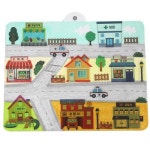 안녕미술아 스티커로 꾸미는 우리동네 4인용