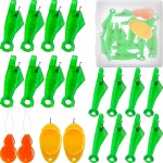 재봉틀용 VONEEDL 20 PCS 어종 바늘 실타래 세트 사이드 바늘과만 호환 간단한 손 바느질 20