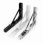 접이식 선반 브라켓 스테인레스 고하중 304 팬트리 스텐 받침대 벽선반 지지대 1 K타입 거치대 8 파우치