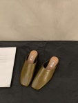 라이브 여름 여자 슬리퍼 아웃도어 무지 경량 데일리 편한 캐주얼 빈티지 플랫 쿠션 35 함유그린 J2439-2