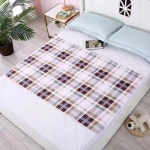 소소공감 성인 노인 환자 침대 방수 패드 매트 밀림 방지 체크 L 120 x 150 cm