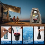 캠핑 야외 하이킹을 위한 오션엔진 휴대용 화장실 흡수 젤 파우더 똥 소변 60 Packets