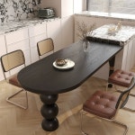 다이닝테이블 반타원테이블 거실식탁 주방 반원테이블 원목