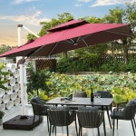 파라솔 야외 카페 75kg 기둥7cm 회전0 접이식 튼튼한 1 2 2m 폴딩 1 2 2m 사각 우산 받침대