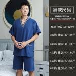 CLOVIS 목욕가운 잠옷 프리미엄 집들이선물 극세사 네이비블루 cvs4572 남성용
