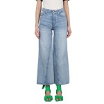 GANNI 해외배송 가니 하이 웨이스트 와이드 라이트 워시 크롭 진 J1197 565