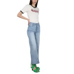 GANNI 해외배송 가니 하이 웨이스트 와이드 라이트 워시 크롭 진 J1197 565