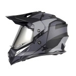 Orthrus DOT 듀얼 스포츠 어드벤처 모터사이클 헬멧 UV 보호 바이저 오프로드용 스노우모바일 ATV 더트 바이크 X100 L Large