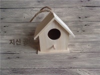 야외 새집 둥지 원목새장 정원 나무새집 중간목재색상 1개