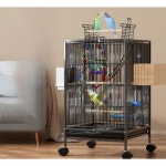 대형 앵무새장 이동장 철제 렉산새장 중형 놀이터 렉산 날림장 바퀴달린 새장 플랫탑