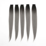 그라데이션 컬러 브릿지 헤어피스5p 똑딱이 부분가발