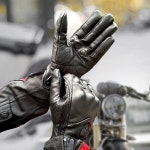 터치 스크린 오토바이 남성 글로브 라이더 가죽 장갑 M GR펀칭장갑 터치가능