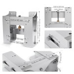 보트 스티어링 시스템용 8 아웃보드 모터 잭 플레이트 조정 가능한 Fiberfly 알루미늄 수동 4 Inches