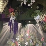 웨딩홀 다이닝 샹들리에 촛대 램프 인테리어 LED 크리스탈 3피스 1 5베이지실버화이트