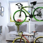 실내 자전거 거치대 수직형 보관대 행거 로드