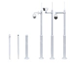 CCTV 폴 거치대 폴대 실외 외부 받침대 가로등 카메라 벽걸이 태양열 2 5m
