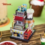 Miplex 밀크티샵 월드투어 MU Art 3D입체 메탈퍼즐 키덜트 취미 조립모형 키트 -2개사면추가할인