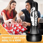 성인 청소년을 위한 프리스탠딩 펀칭백 - 스탠드 남성 복싱 스탠딩 풍선 킥복싱 훈련 MMA 무에타이 피트니스 Fight Men Pattern