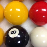 이스트 이글 당구공 빨간색과 표준 풀볼 세트 - 2-1 4