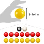이스트 이글 당구공 빨간색과 표준 풀볼 세트 - 2-1 4