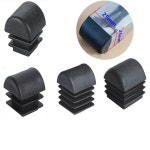 4pcs 사각형 플라스틱 블랭킹 캡 튜브 파이프 삽입 테이블 의자 다리 커버 용 플러그 마개 가구 레벨링 피트 보호대