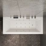 대형 월풀욕조 온천 인테리어 욕실욕조 2인용 펜션 두툼한 실린더 블록 1 6M