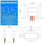24v 50v 제어 변압기 1차 120 208 240V 2차 24V 격리 HVAC 용광로 멀티