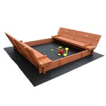 야외 모래놀이터 우드 샌드박스 실외 목공 놀이 소꿉놀이 촉감 놀이공간