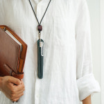 헤비츠 헤비츠 5525 5526 1구 펜 파우치 목걸이형 가죽 만년필 케이스 필통