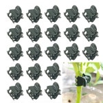 100Pcs Garden Plant Clips Orchid Flowers Support Clamp Flower Vine Stem Clasp Tied Bundle Branch Too