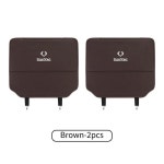 가죽 카시트 등 보호대 전문가 킥 방지 자동 인테리어 1개 4 Brown-2pcs