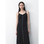 아틀리에나인 CLARE CREASE STRAP KNIT DRESS OP6262