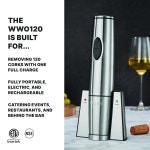 충전소가 휴대용 전기 와인 병따개 WWO120