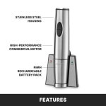 충전소가 휴대용 전기 와인 병따개 WWO120