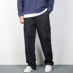 겨울 남성 기모 청바지 카고 건빵 와이드 통 일자 밴딩 면 데님 바지 팬츠 DE054