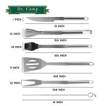 닥터 캠프 9 PCS 그릴 액세서리 세트 도구 스테인리스 스틸 소재 바비큐 도구