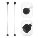 2PCS 더블 말렛 소프트 고무 펠트 타악기 스틱 마림바 실로폰 혀 드럼 액세서리