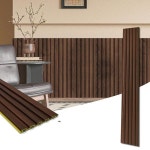 1254905 Art3d WPC Wainscoting 패널 16팩 121 9 x 15 48 6 3D 벽 악센트 내부 장식 거실 침실 월넛 48 6
