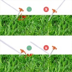 Cheardia 20 팩 텐트 스테이킹 헤비 듀티 9 75 야드 비녹스 금속 페그 그라운드 캠핑 파티오 정원 캐노피 초원 야외 오렌지용 스파이크