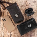 남성 가죽 미니 크로스백 데일리 핸드폰 보조 가방 가죽가방