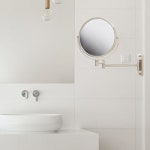 JERDON 8 양면 회전 벽 거울 - 8배 확대 13 5 확장 기능이 메이크업 니켈 모델 Chrome JP7808N