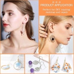 귀걸이 후크가 달린 아네즈 키트 백 포스트 주얼리 용품용 점프 링 2320개