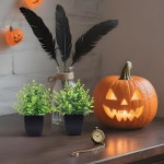 가정용 침실 욕실 주방 장식용 ZJIA 2팩 소형 가짜 식물 액세서리