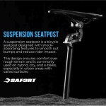 SAFORTBIKES Suspension Seatpost for eBike 2 28 6 30 0 30 4 30 8 30 9 31 6 31 8 33 9 34 USS-SP18 27