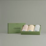 더그란 더그란 시그니처 페이스 타월 3종 기프트 세트 면사 Green ST Almond ST ST 1개