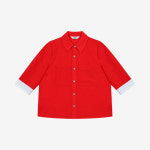 베스띠벨리 신원아울렛 스냅 단추 트임 셔츠 H BKBAE2454